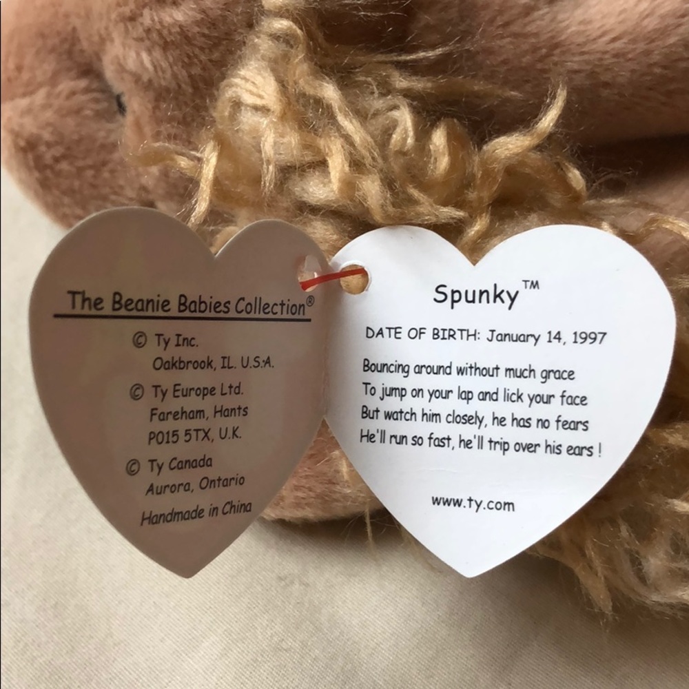 Spunky the Dog Ty Beanie Babies Collection - Picture 4 of 8